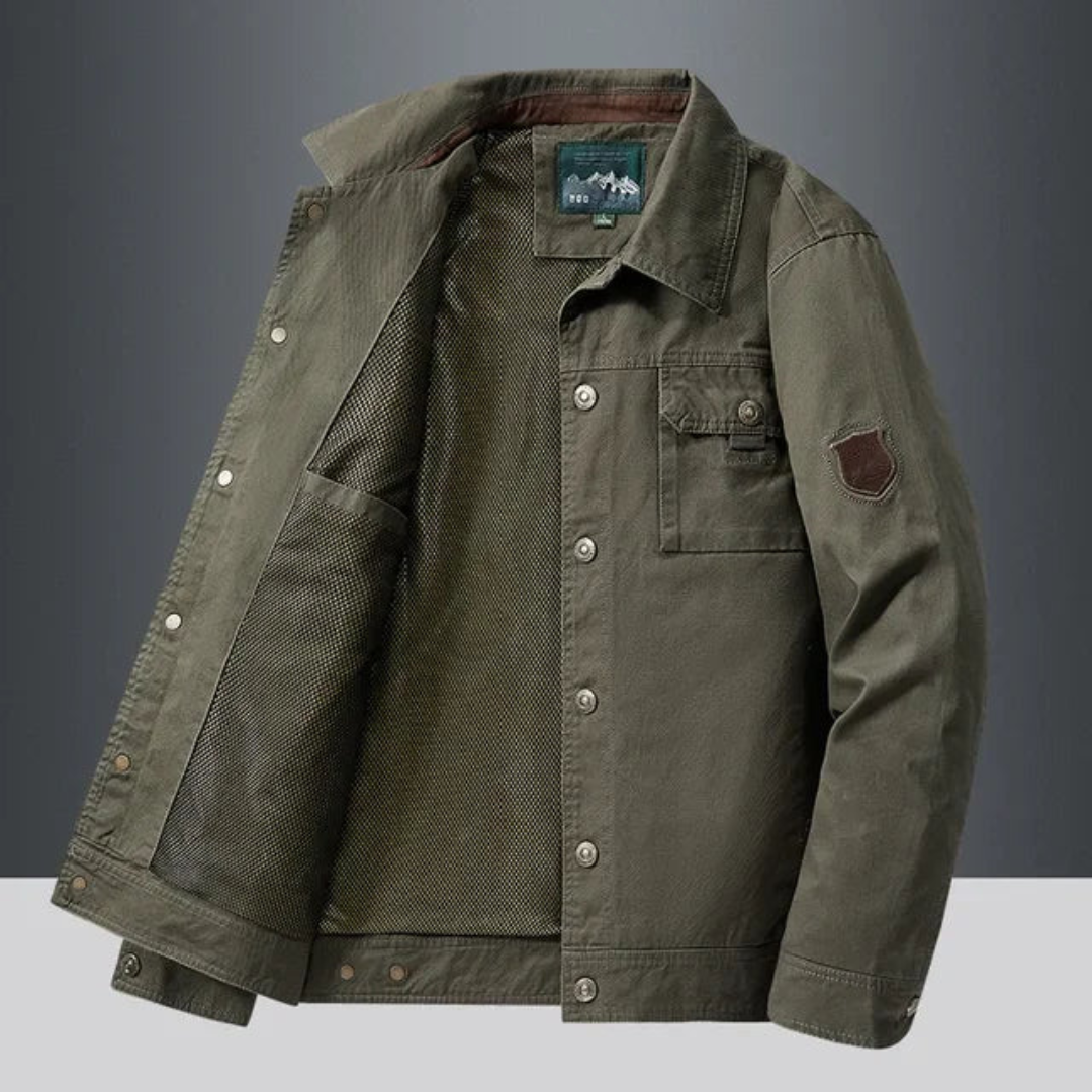 Jaqueta Casual Masculina em Algodão