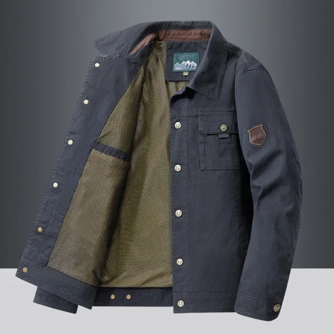 Jaqueta Casual Masculina em Algodão