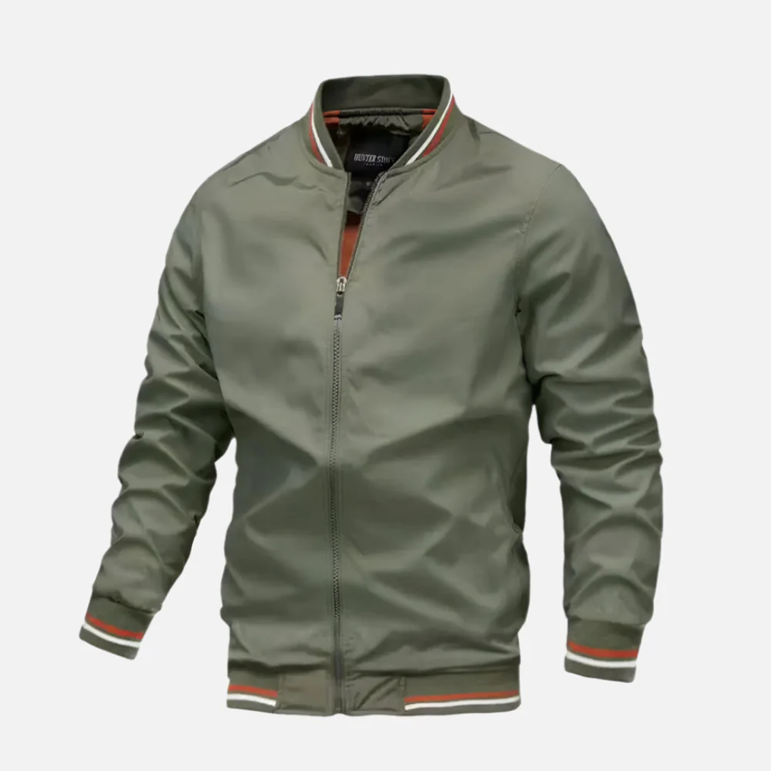 Jaqueta Casual Masculina com Zíperes